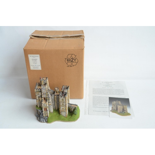 358 - Boxed and signed JP Editions 'Arundel Castle' limited edition hand-painted sculpture by Patrick Gate... 