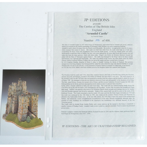 358 - Boxed and signed JP Editions 'Arundel Castle' limited edition hand-painted sculpture by Patrick Gate... 