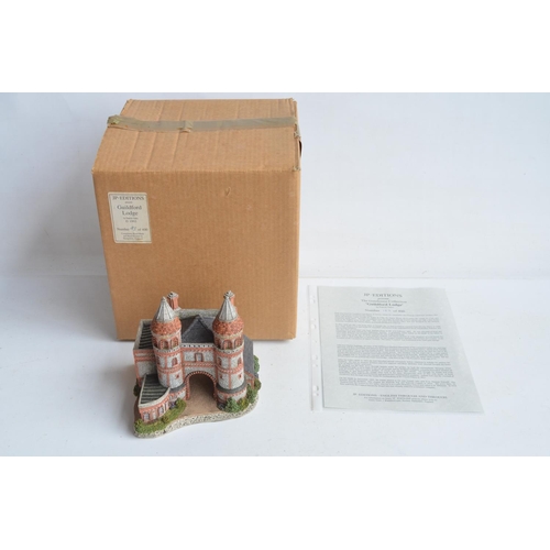 361 - Boxed and signed JP Editions 'Guildford Lodge' limited edition hand-painted sculpture by Patrick Gat... 