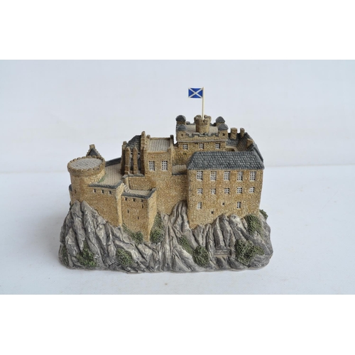 363 - William Grant's Military Collection Edinburgh Castle model soldier display plinth/background as scul... 