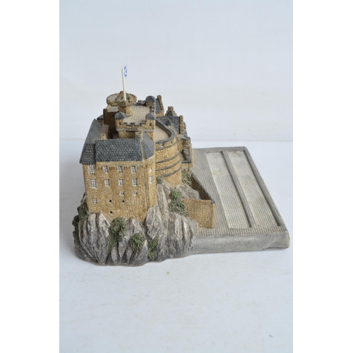 363 - William Grant's Military Collection Edinburgh Castle model soldier display plinth/background as scul... 