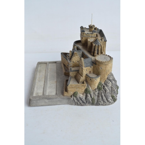 363 - William Grant's Military Collection Edinburgh Castle model soldier display plinth/background as scul... 