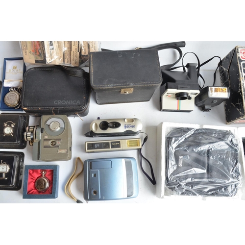 378 - Collection of still and film movie cameras to include a Eumig Sound 23XL Super 8 (in excellent exter... 