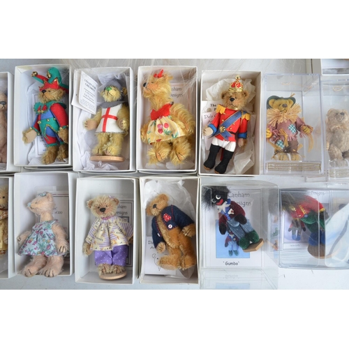 381 - WITHDRAWN Collection of miniature teddy bears including limited edition examples from Deb Canham (mo... 