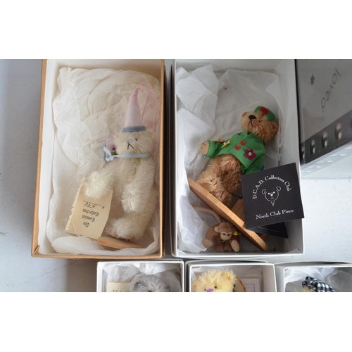 381 - WITHDRAWN Collection of miniature teddy bears including limited edition examples from Deb Canham (mo... 