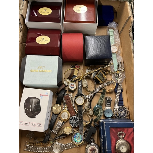 192 - H & S boxed watch servicing - repair tools; watch box; quartz and mechanical watches (2)