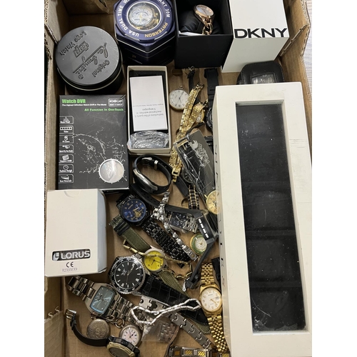 192 - H & S boxed watch servicing - repair tools; watch box; quartz and mechanical watches (2)