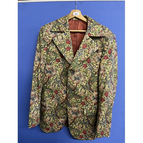 654 - Phil Daniels Collection - Beatle Style - men's William Morris print jacket, approx. 40 reg.