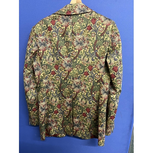 654 - Phil Daniels Collection - Beatle Style - men's William Morris print jacket, approx. 40 reg.