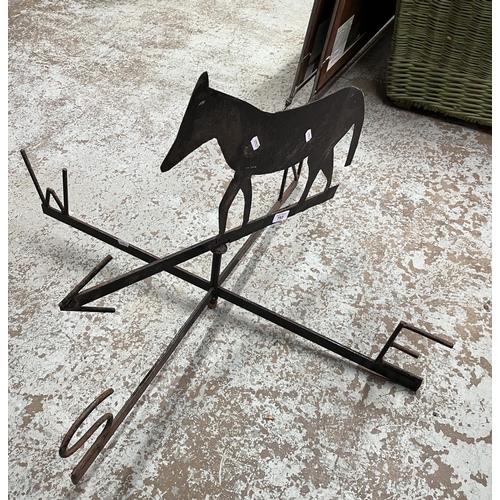 793 - Metal weather vane, W82cm