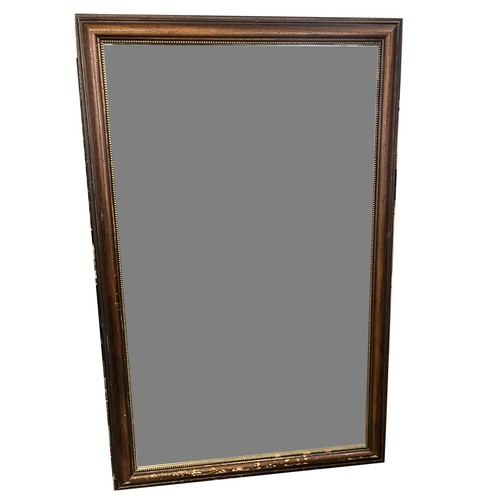 562 - Colin Jackson Collection: large wood framed mirror, 108cm x 169cm, A/F