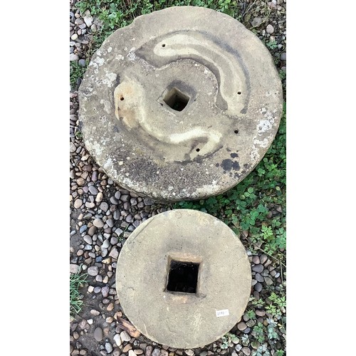 817 - Two sandstone sharpening wheels (2)