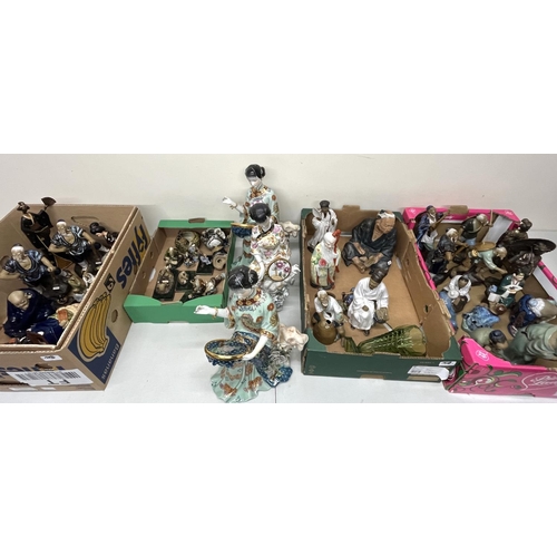 196 - 20th Century Chinese decorative figures (5 boxes)