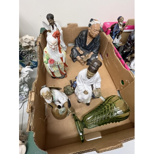 196 - 20th Century Chinese decorative figures (5 boxes)