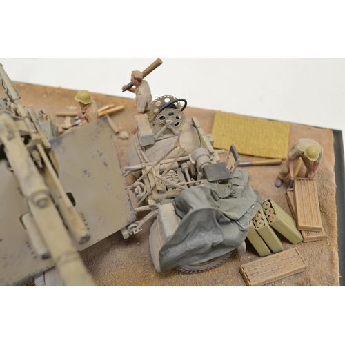 1304 - Three highly detailed and very well constructed 1/35 scale plastic model WWII dioramas depicting Ger... 