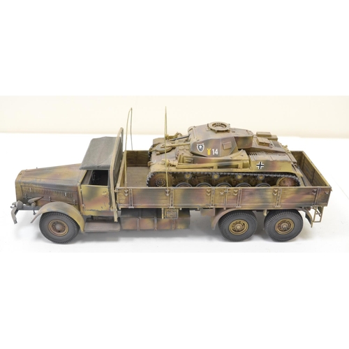 1315 - Ten highly detailed and very well constructed built 1/35 scale German Army WWII armour plastic model... 