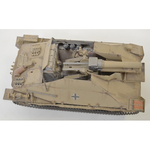 1315 - Ten highly detailed and very well constructed built 1/35 scale German Army WWII armour plastic model... 