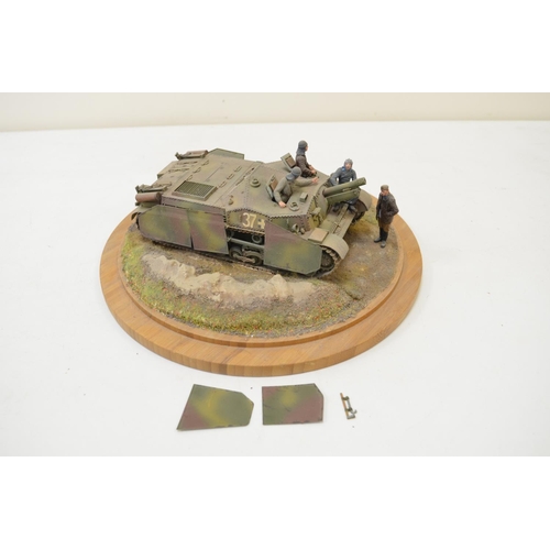 1316 - Twelve built highly detailed and very well constructed 1/35 scale plastic armour model kits, mostly ... 