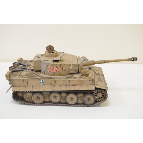 1316 - Twelve built highly detailed and very well constructed 1/35 scale plastic armour model kits, mostly ... 