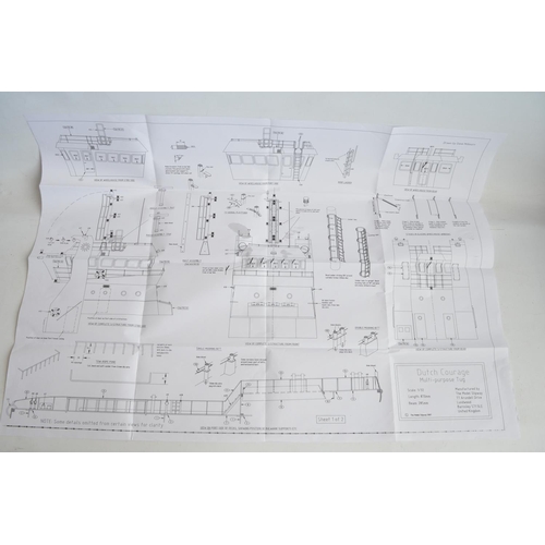 1328 - Model Slipway 1/32 scale 'Dutch Courage' multi purpose radio controlled tug model with fibre glass h... 