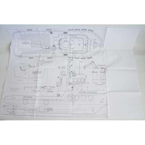 1328 - Model Slipway 1/32 scale 'Dutch Courage' multi purpose radio controlled tug model with fibre glass h... 
