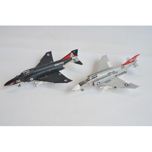 1267 - Two 1/48 scale diecast McDonnell Douglas F-4 Phantom models from The Armour Collection to include Ro... 