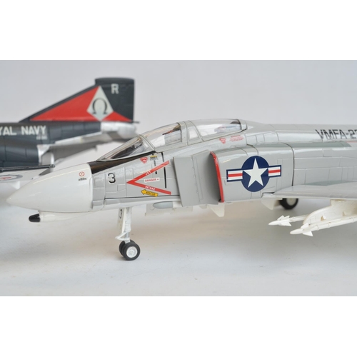 1267 - Two 1/48 scale diecast McDonnell Douglas F-4 Phantom models from The Armour Collection to include Ro... 