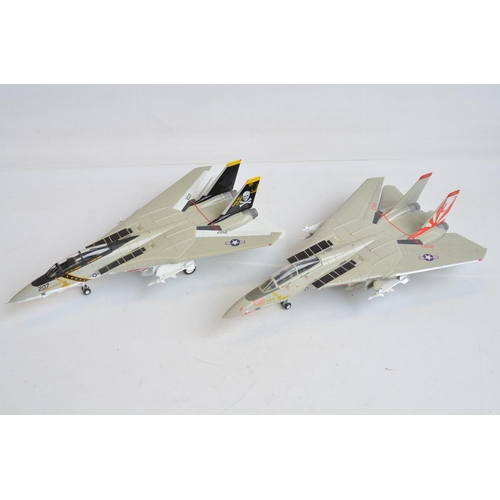 1268 - Two 1/48 scale diecast Grumman F-14A Tomcat models from The Armour Collection to include VF-111 Sund... 