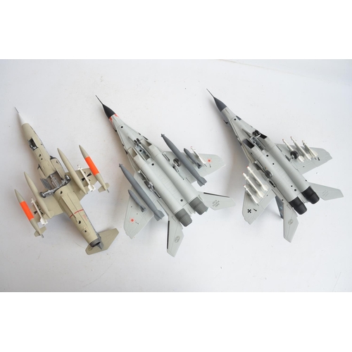 1270 - Four boxed 1/48 scale diecast fast jet models from The Armour Collection to include a German Navy F-... 