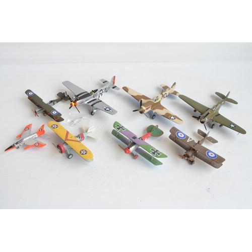 1272 - Collection of 1/48 and 1/72 scale diecast and plastic model aircraft to include The Armour Collectio... 