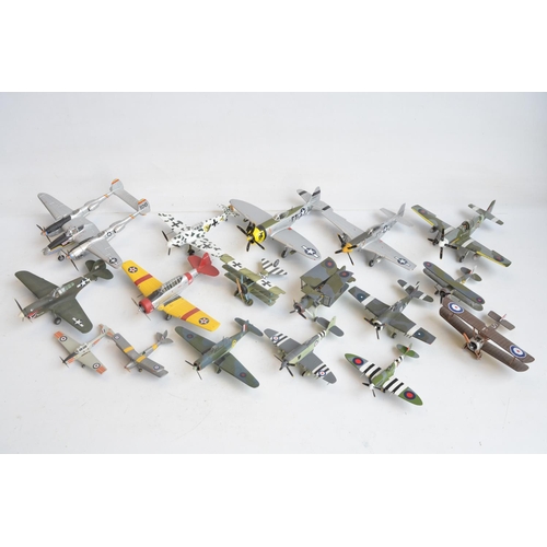 1273 - Collection of unboxed aircraft models in 1/48 and 1/72 scale, mostly diecast and various manufacture... 