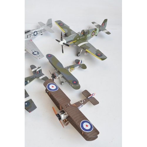 1273 - Collection of unboxed aircraft models in 1/48 and 1/72 scale, mostly diecast and various manufacture... 