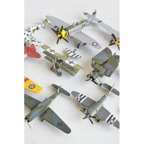 1273 - Collection of unboxed aircraft models in 1/48 and 1/72 scale, mostly diecast and various manufacture... 