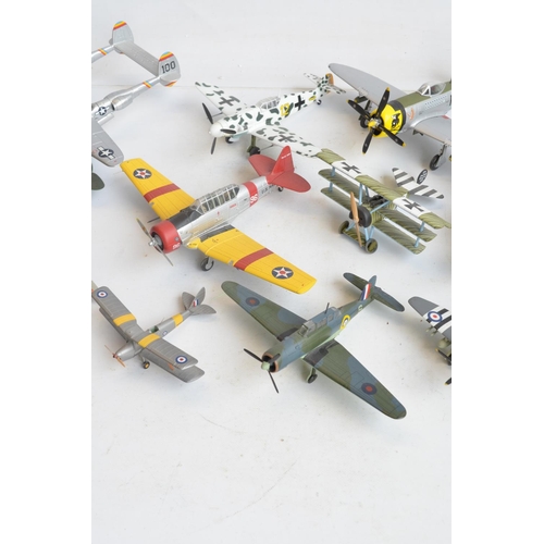 1273 - Collection of unboxed aircraft models in 1/48 and 1/72 scale, mostly diecast and various manufacture... 