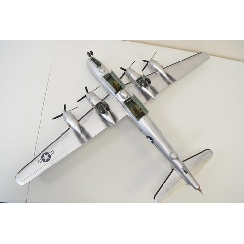 1286 - Large built Monogram 1/48 Boeing B-29 Superfortress plastic model kit, spray finished, overall lengt... 