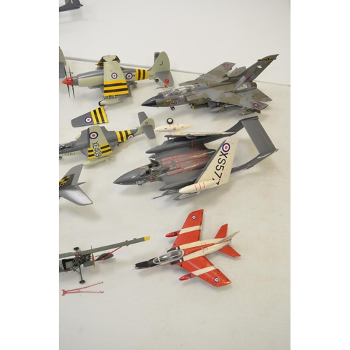 1288 - Collection of built 1/48 and 1/32 scale plastic model kits, post war RAF/RN and RCAF, all A/F plus a... 