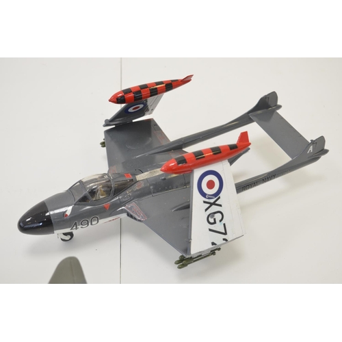 1288 - Collection of built 1/48 and 1/32 scale plastic model kits, post war RAF/RN and RCAF, all A/F plus a... 