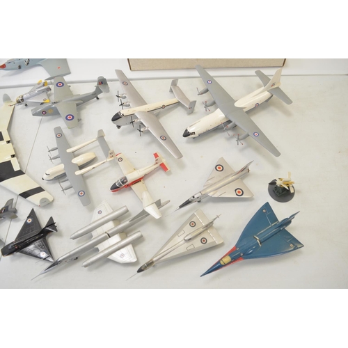 1290 - Collection of built 1/72 and 1/144 scale plastic and resin model aircraft kits including British exp... 