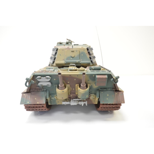 1293 - Tamiya 1/16 scale King Tiger with fitted DMD control and multi function units, with instructions, sp... 