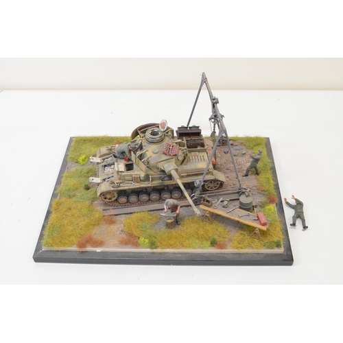 1297 - Highly detailed and very well constructed 1/35 scale plastic model WWII diorama depicting German Arm... 