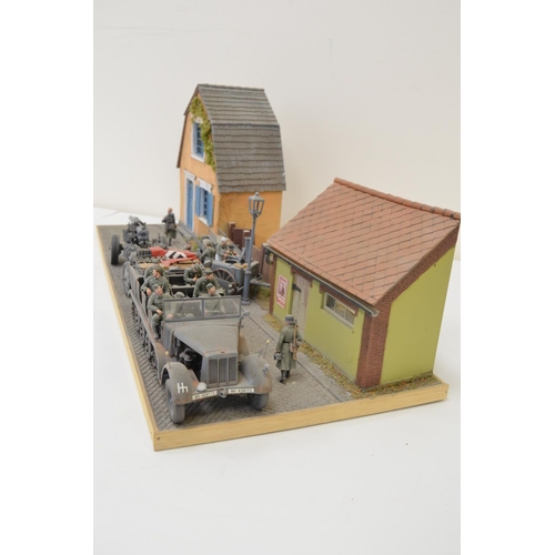 1299 - Highly detailed and very well constructed 1/35 scale plastic model WWII diorama depicting German Arm... 