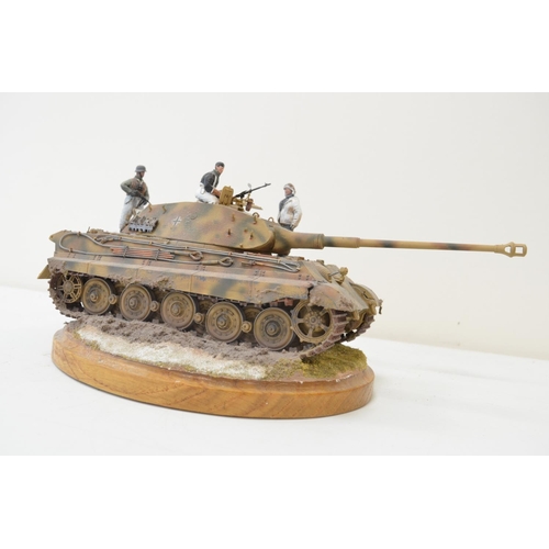 1301 - A pair of highly detailed and very well constructed 1/35 scale plastic model WWII dioramas depicting... 