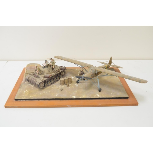 1303 - Highly detailed and very well constructed 1/35 scale plastic model WWII diorama depicting German Arm... 