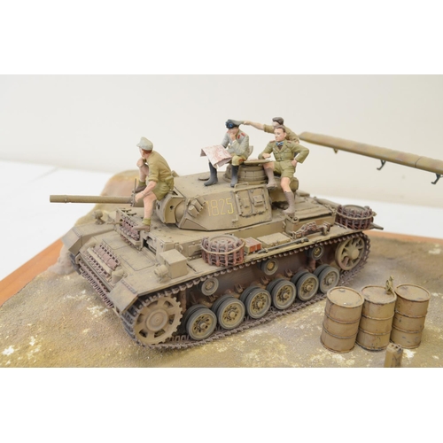 1303 - Highly detailed and very well constructed 1/35 scale plastic model WWII diorama depicting German Arm... 