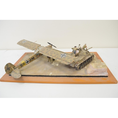 1303 - Highly detailed and very well constructed 1/35 scale plastic model WWII diorama depicting German Arm... 