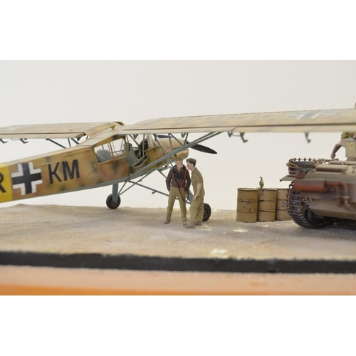 1303 - Highly detailed and very well constructed 1/35 scale plastic model WWII diorama depicting German Arm... 