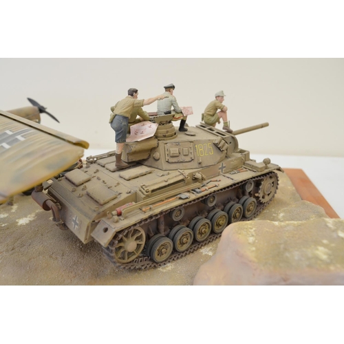 1303 - Highly detailed and very well constructed 1/35 scale plastic model WWII diorama depicting German Arm... 