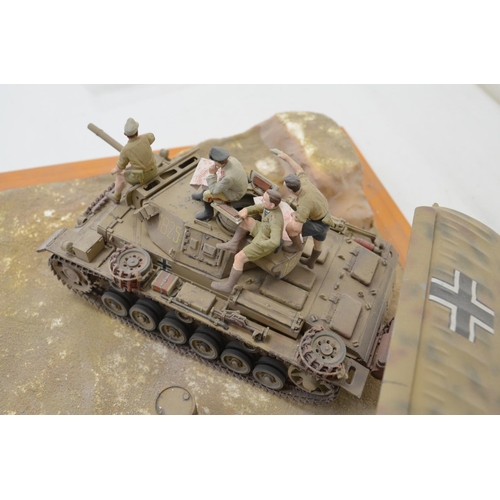 1303 - Highly detailed and very well constructed 1/35 scale plastic model WWII diorama depicting German Arm... 