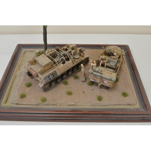 1304 - Three highly detailed and very well constructed 1/35 scale plastic model WWII dioramas depicting Ger... 