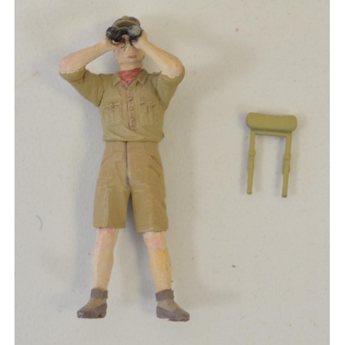 1304 - Three highly detailed and very well constructed 1/35 scale plastic model WWII dioramas depicting Ger... 